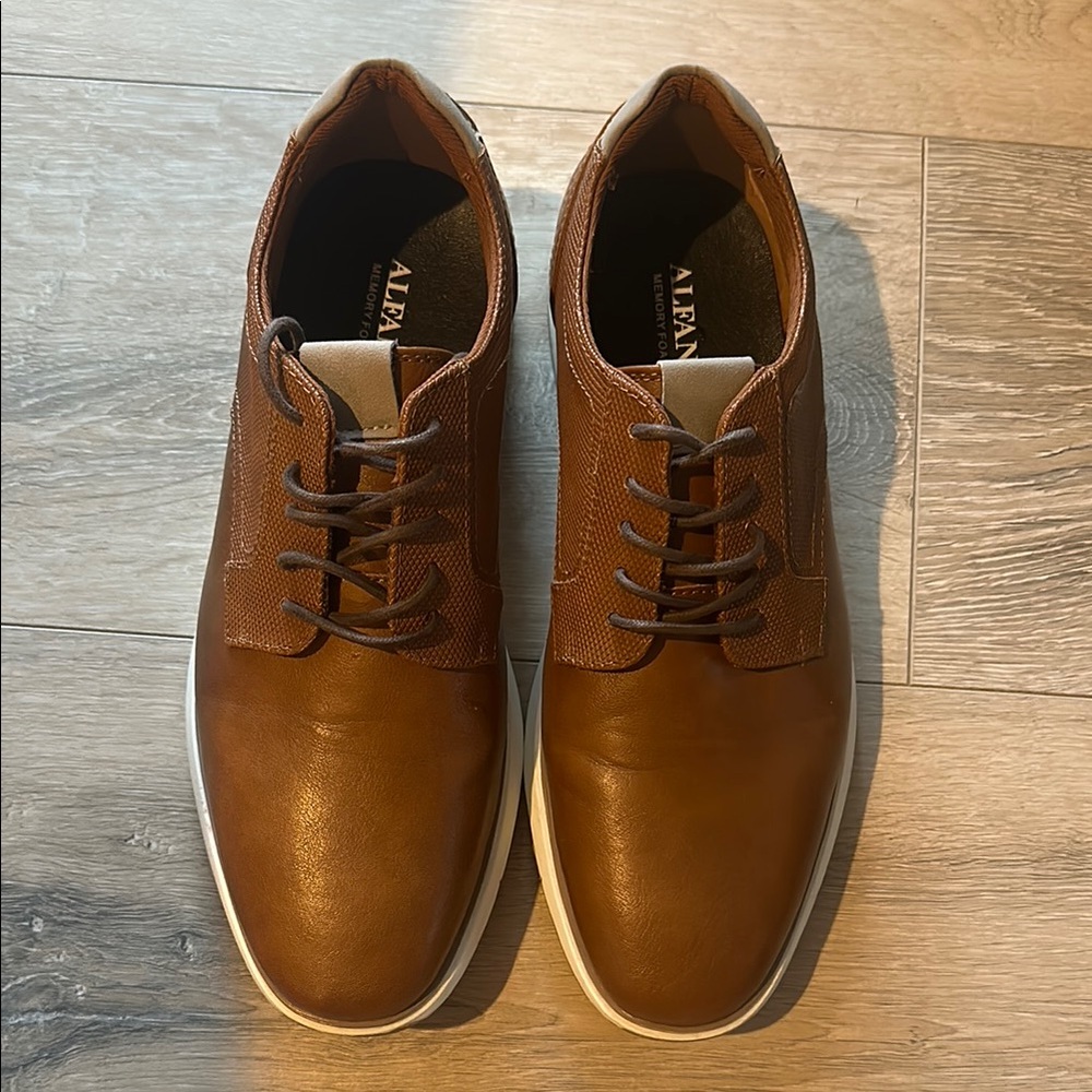 Alfani Brown Oxfords Sleek Minimalist Design